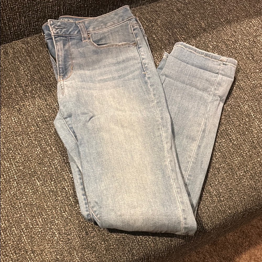 American Eagle Outfitters Blue Skinny Jeans Light Wash